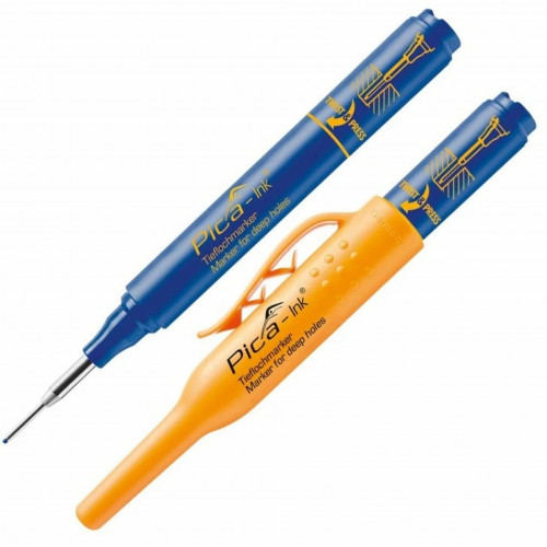 Pica-Ink Marqueur pour trous profonds, bleu 150/41