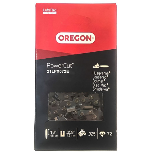 Riwall PRO Oregon Chaîne de tronçonneuse Oregon .325'' 1,5 mm (18" ) 21LPX72E