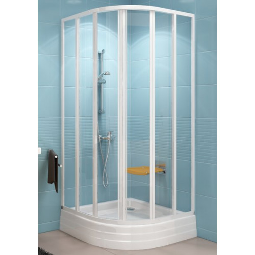 RAVAK SUPERNOVA SKKP6-80 Cabine de douche en quart de cercle blanc+transparent 32040100Z1