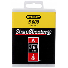 Stanley 1-TRA204-5T Agrafes type A 5/53/530, 6mm, boite de 5000pcs