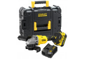 Stanley SFMCG710M1T-QW FatMax V20 Meuleuse d’angle 125mm (18V/1x4,0Ah), coffret