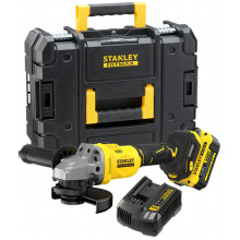 Stanley SFMCG710M1T-QW FatMax V20 Meuleuse d’angle 125mm (18V/1x4,0Ah), coffret