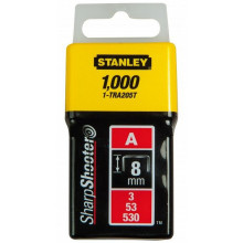 Stanley 1-TRA209T Agrafes type A 5/53/530, 14mm, boite de 1000pcs