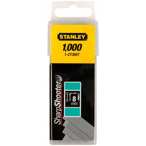 Stanley 1-CT305T Agrafes pour cable compatible CT10 - 8mm/5/16”, 1000pcs