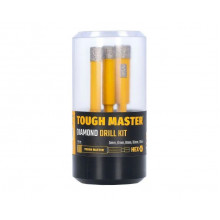 Tough Master TM-DDK5 Jeu de forets diamantés 5 mm, 6 mm, 8 mm, 10 mm , 12 mm, 5 pieces