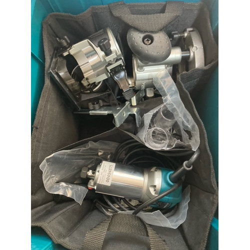 Makita RT0700CX2J Affleureuse - Défonceuse Multifonctions 700W, Makpac