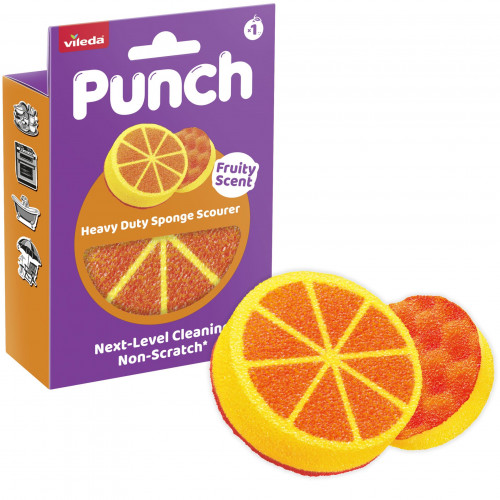 VILEDA PUNCH Orange éponge 1 pc 180758 VILEDA PUNCH Orange éponge 1 pc 180758
