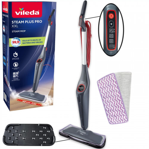 VILEDA STEAM PLUS XXL PRO Balai vapeur 180835 VILEDA STEAM PLUS XXL PRO Balai vapeur 180835