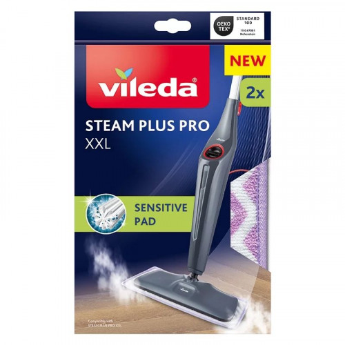 VILEDA STEAM PLUS XXL PRO Sensitive Housse de rechange 2 pcs 180853 VILEDA STEAM PLUS XXL PRO Sensitive Housse de rechange 2 pcs 180853