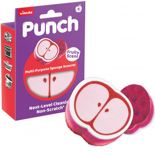 VILEDA PUNCH Apple éponge 1 pc 182810 VILEDA PUNCH Apple éponge 1 pc 182810
