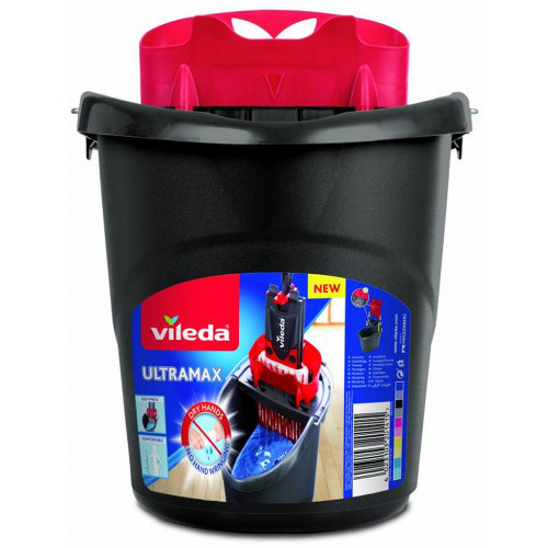 VILEDA Seau et essoreur UltraMax Power 2 en 1 - 10 L - Plastique