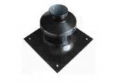 RICOMGAS chapeau de cheminée avec option d’aspiration, 30 × 30 cm, ZB80SCH-AL