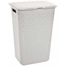 CURVER NUANCE 48L Panier a linge sale 43 x 34 x 58 cm creme 17197590