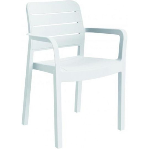 ALLIBERT TISARA Chaise de jardin, 53 x 58 x 83 cm, blanc 17199557