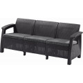 ALLIBERT CORFU LOVE SEAT MAX Canapé de jardin, 182 x 70 x 79cm, graphite/gris 1719