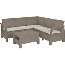 ALLIBERT CORFU RELAX Ensemble de jardin, cappuccino/beige 17202123