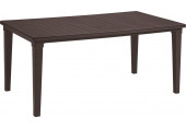 ALLIBERT FUTURA Table de jardin, 165 x 95 x 75 cm, marron 17197868