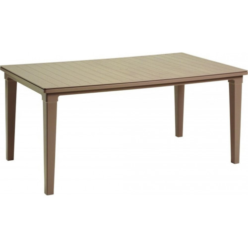 ALLIBERT FUTURA Table de jardin, 165 x 95 x 75 cm, cappuccino 17197868