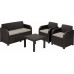 ALLIBERT GEORGIA Ensemble de salon, marron/beige 17199879