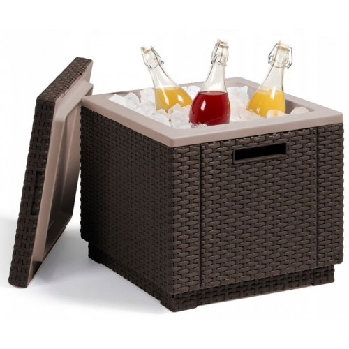 ALLIBERT ICE CUBE Glaciere, 42 x 42 x 41 cm, marron 17194600