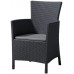ALLIBERT IOWA Chaise de jardin, 62 x 60 x 89 cm, graphite/gris 17197853