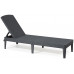 ALLIBERT JAIPUR Chaise longue, 187 x 58 x 29 cm, graphite 17205843