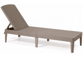 ALLIBERT JAIPUR Chaise longue, 187 x 58 x 29 cm, cappuccino 17205843