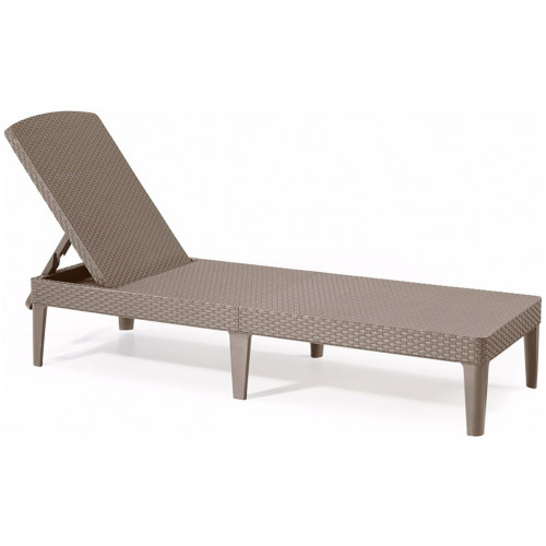 ALLIBERT JAIPUR Chaise longue, 187 x 58 x 29 cm, cappuccino 17205843