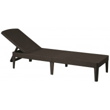 ALLIBERT JAIPUR Chaise longue, 187 x 58 x 29 cm, marron 17205843