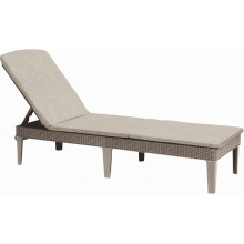 ALLIBERT JAIPUR Chaise longue avec coussin, 187,5 x 58,2 x 29 cm, beige 17207188