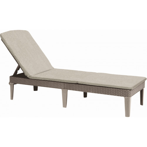 ALLIBERT JAIPUR Chaise longue avec coussin, 187,5 x 58,2 x 29 cm, beige 17207188