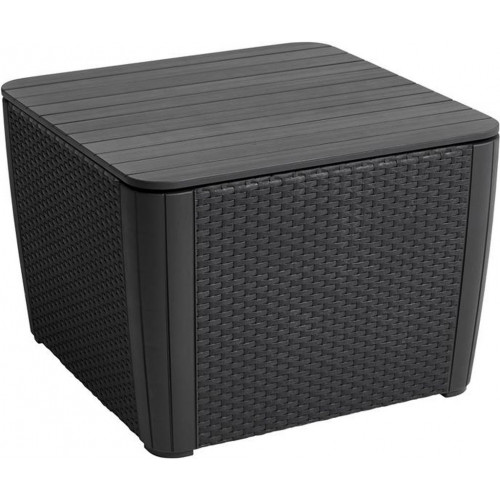 KETER LUZON PLUS Table d'appoint de jardin 57 x 57 x 43 cm, graphite 17208454