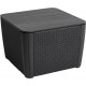 KETER LUZON PLUS Table d'appoint de jardin 57 x 57 x 43 cm, graphite 17208454
