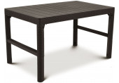 ALLIBERT LYON RATTAN Table de jardin, 116 x 71x 40/65 cm, marron 17205429