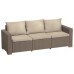 ALLIBERT CALIFORNIA Canapé 199 x 68 x 72 cm, cappuccino/sable 17196779