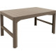 ALLIBERT LYON RATTAN Table de jardin, 116 x 71x 40/65 cm, cappuccino 17205429