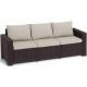 ALLIBERT CALIFORNIA Canapé 199 x 68 x 72 cm, marron/beige 17196779