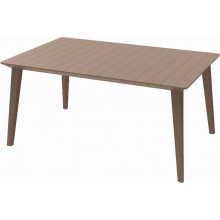 ALLIBERT LIMA 160 Table a manger, 157 x 98 x 74 cm, cappuccino 17202806