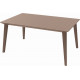 ALLIBERT LIMA 160 Table a manger, 157 x 98 x 74 cm, cappuccino 17202806