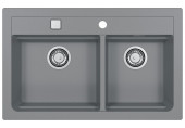 ALVEUS ATROX 50 Évier de cuisine en granit, 790 x 500 mm, béton 1132001