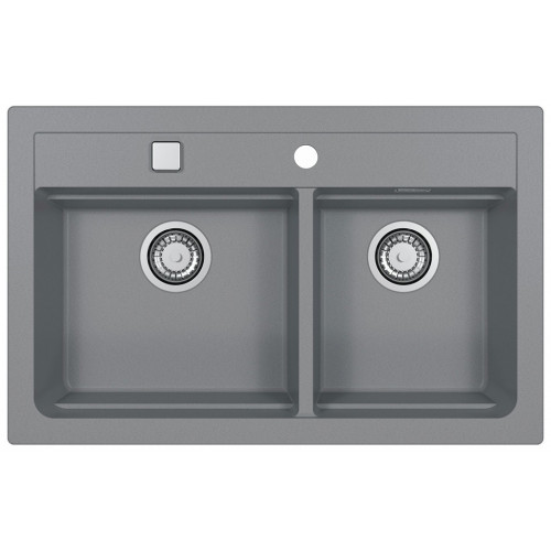 ALVEUS ATROX 50 Évier de cuisine en granit, 790 x 500 mm, béton 1132001