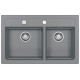ALVEUS ATROX 50 Évier de cuisine en granit, 790 x 500 mm, béton 1132001