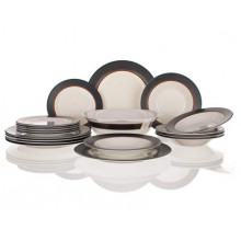 VETRO-PLUS Alto Saphir Service d’assiettes, 19 pieces, 05J1940