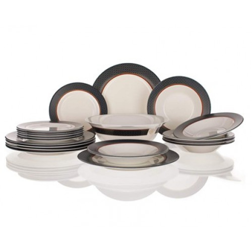 VETRO-PLUS Alto Saphir Service d’assiettes, 19 pieces, 05J1940 VETRO-PLUS Alto Saphir Service d’assiettes, 19 pieces, 05J1940