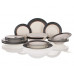 VETRO-PLUS Alto Saphir Service d’assiettes, 19 pieces, 05J1940