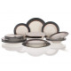 VETRO-PLUS Alto Saphir Service d’assiettes, 19 pieces, 05J1940