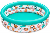 BESTWAY Safari Pals Pataugeoire gonflable pour enfants 102 x 25 cm 51008