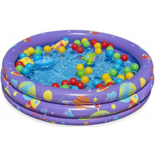 BESTWAY Piscine gonflable avec balles, 102 x 25 cm 52466