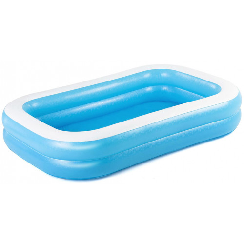 BESTWAY Piscine gonflable rectangulaire familiale translucide, 262 x 175 x 51 cm 54006