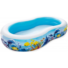 BESTWAY Family Pool Piscine gonflable Sea lagoon, 262 x 157 x 46 cm 54118